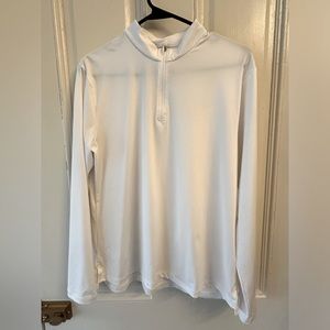 Nike Women’s Golf Shirt, Long Sleeve, 1/4 zip, White, Size L